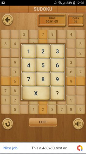 Sudoku Classic (Admob + GDPR + Android Stüdyo)