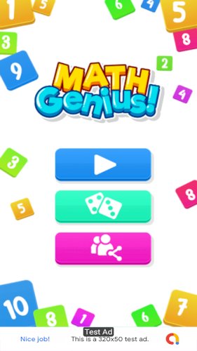 Matematik Dehası ! (Admob + GDPR + Android Studio) Satılık Mobil Oyun